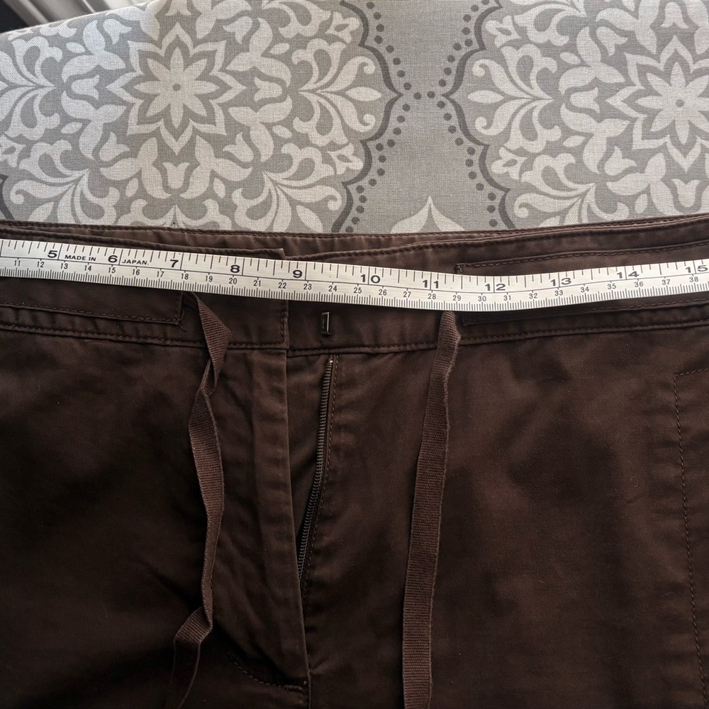 J. Jill Brown Drawstring Cotton Shorts - Picture 11 of 12